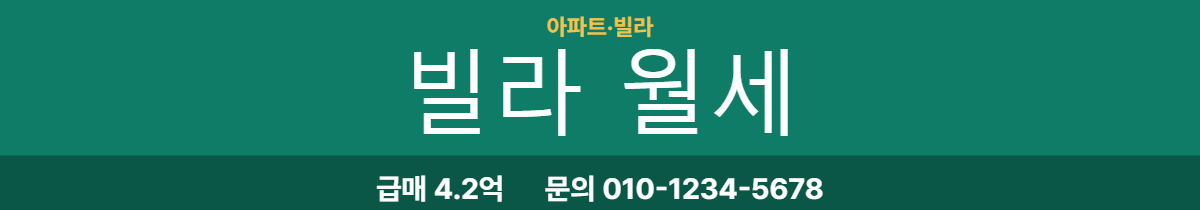 아파트·빌라 · 빌라 월세 8